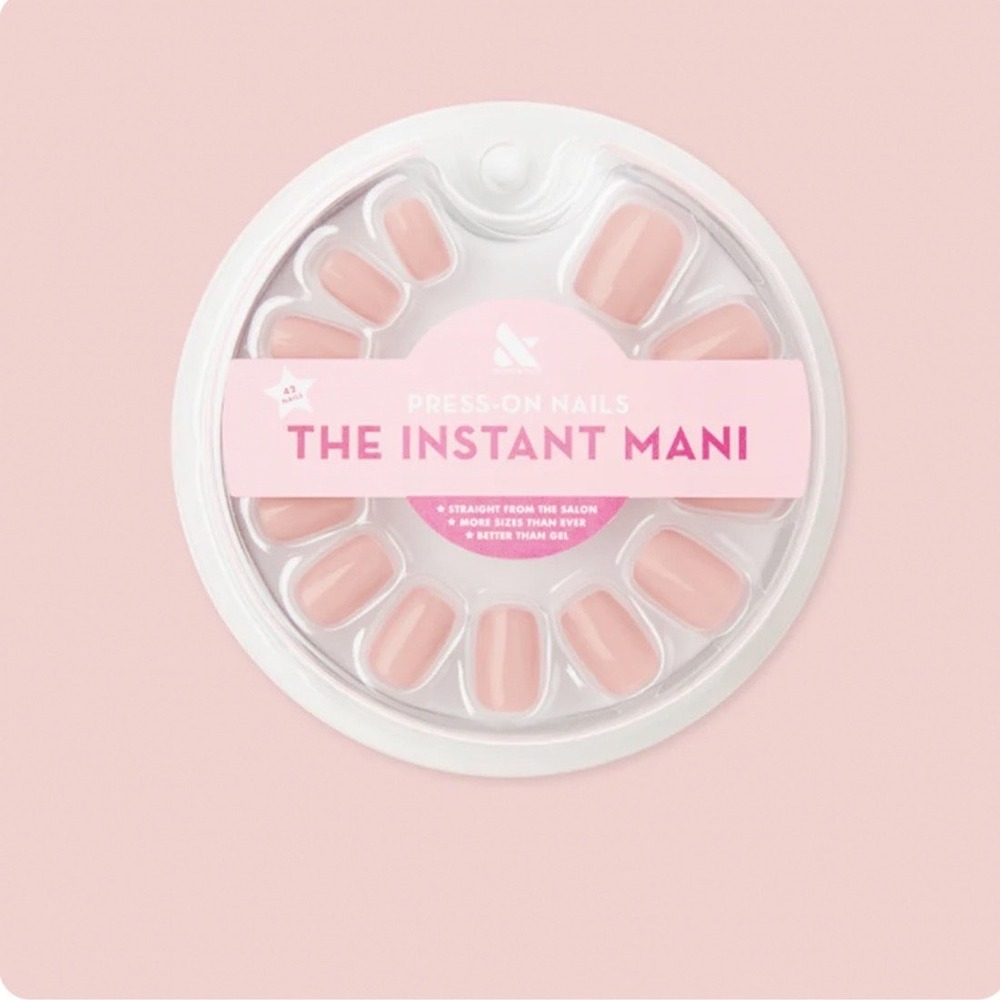 Olive & June Press-On Nails The Instant Mani Short HZ Mauve Nude 42 Count Kit
